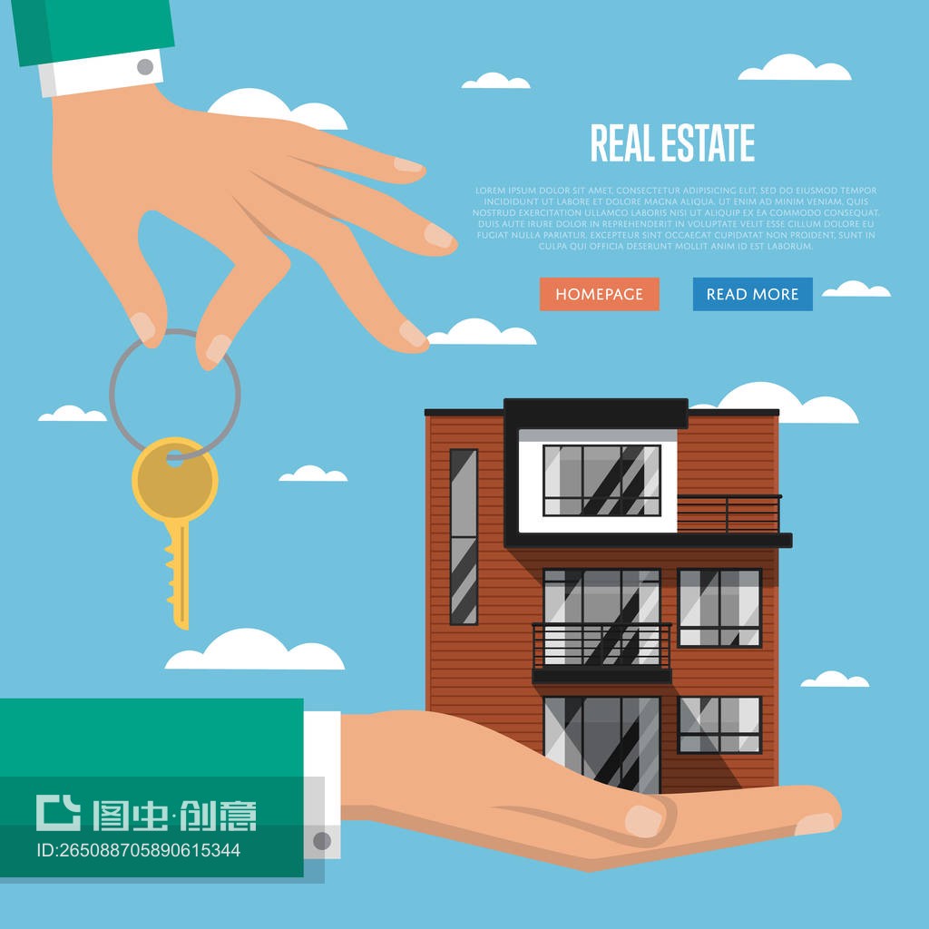房產中介網站模板Real estate agency website template